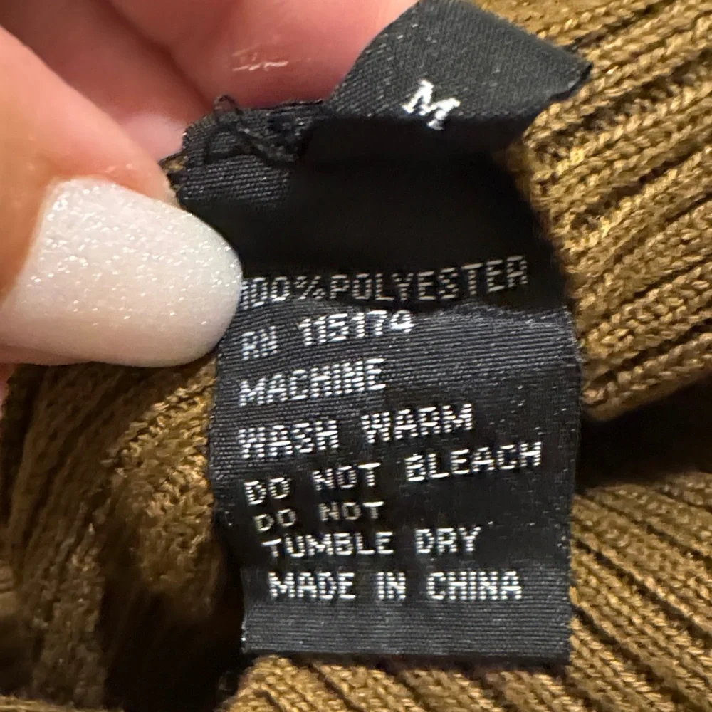 Brown Sleeveless Knit Sweater Vest - Picture 3 of 7